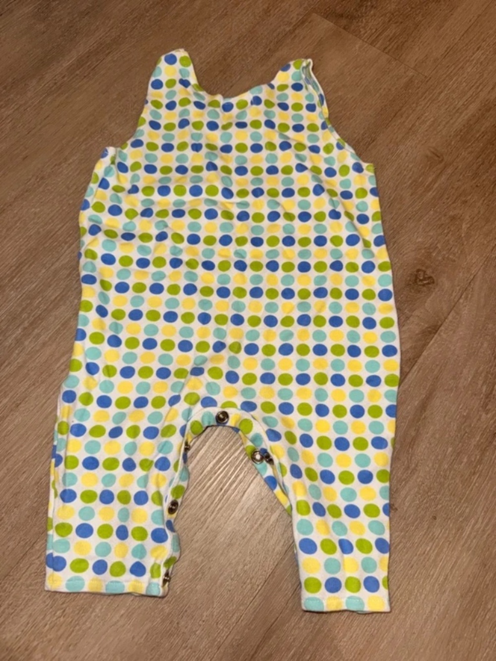 Zutano Baby 6-12M Blue Polka Dot Onesie – Adorable & Easy to Change